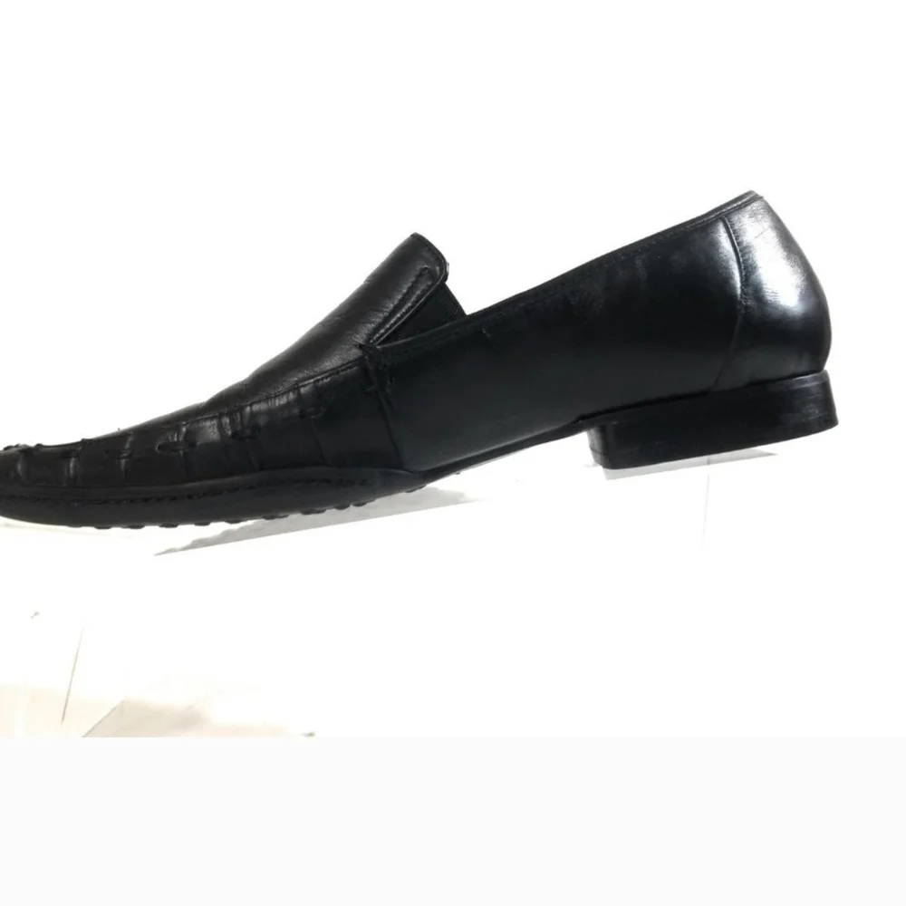 Robert Wayne Classic Black Slip-On Loafers